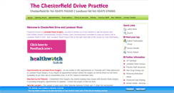 Desktop Screenshot of chesterfielddrivesurgery.co.uk